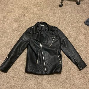 Men’s Pleather biker jacket